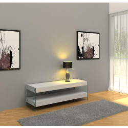 Modern White Floating TV Unit