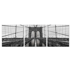 Modrest Brooklyn Bridge 3-Panel Photo on Canvas