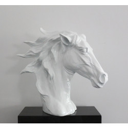 Modrest SZ0002 - Modern White Horse Head Sculpture