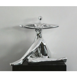 Modrest Lady Yoga - Modern Polyresin Sculpture
