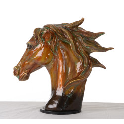 Modrest SZ0002 - Modern Bronze Horse Head Sculpture