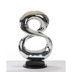 Modrest SZ0029 - Modern Silver Infinity Sculpture