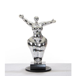 Modrest SZ0034 - Modern Silver Voluptuous A Sculpture