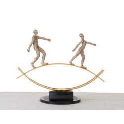 Modrest SZ0241 - Modern Bronze Acrobats-Tightrope Sculpture