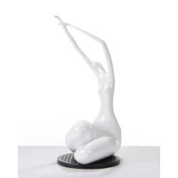 Modrest SZ0425 - Modern White Lass Sculpture