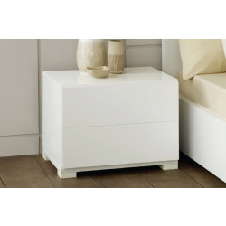 Modrest Roma - Modern White Lacquer Nightstand