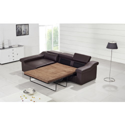 Divani Casa T136 - Modern Bonded Leather Sectional Sofa Bed