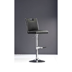 Modrest T-1214 Modern Black Eco-Leather Bar Stool
