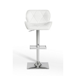 Modrest Otto Modern White Leatherette Bar Stool