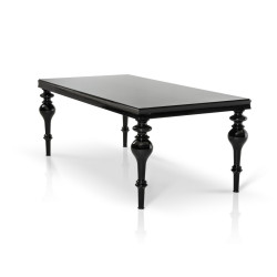 Versus Bella Transitional Black Dining Table