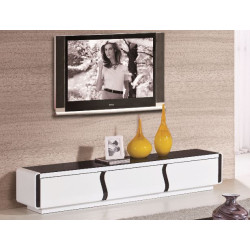 Modrest 2032 Modern White and Black TV Stand