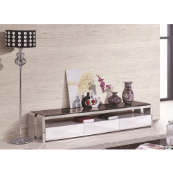 Modrest 2303 Modern Stainless Steel and Marble TV Stand