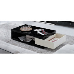 Modrest 2313 Modern Black and White Coffee Table