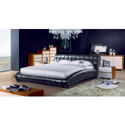 Modrest BL1130 Modern Black Leatherette Bed