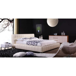 Modrest BL9020 Modern Beige Leatherette Bed