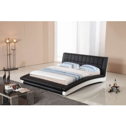 Modrest BL9033 Modern Black and White Leatherette Bed