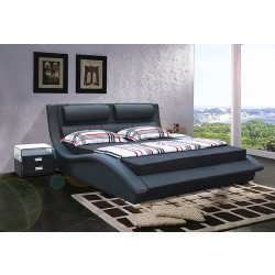 Modrest BL9035-B Modern Black Leatherette Bed