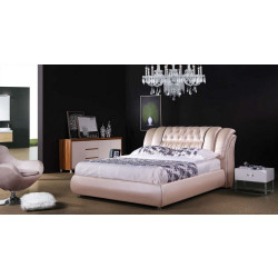Modrest BL9043 Modern Beige Leatherette Bed
