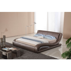 Modrest BL9060 Modern Leatherette Bed w/ LED Light