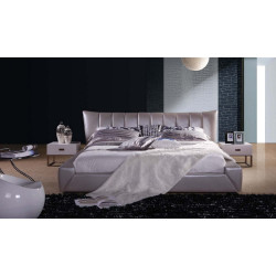 Modrest BL9070 Modern Silver Leatherette Bed