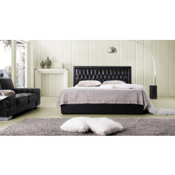 Modrest C023 Modern Black Leatherette Bed