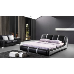 Modrest C025 Modern Black and White Leatherette Bed