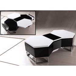 Modrest YA617 Modern Black and White Coffee Table