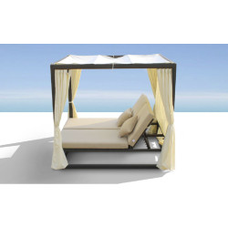 Renava Redondo - Patio Canopy Day Bed with Dual Adjustable Backrests