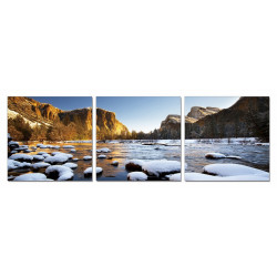 Modrest Yosemite 3-Panel Photo On Canvas