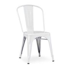 Elan - Modern White Metal Side Chair (Set of 4)