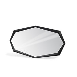 A&X Gytha Transitional Black Crocodile Mirror