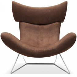 FM108 - Modern  Dark Brown Fabric  Leisure Chair