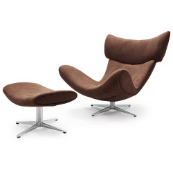 S508 - Modern  Dark Brown Eco-Leather  Desk Chair