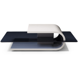 Modrest Senna - Modern Two-Tone Glass Coffee Table