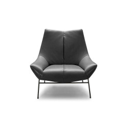 Divani Casa Colt Modern Grey Eco-Leather Accent Chair