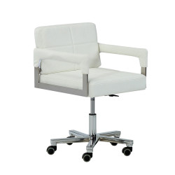 Modrest Craig Modern White Bonded Leather Office Chair