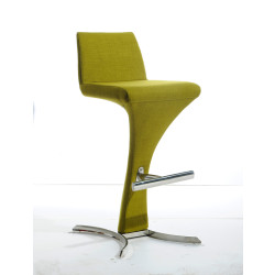 Modrest Ascella Modern Green Fabric Bar Stool