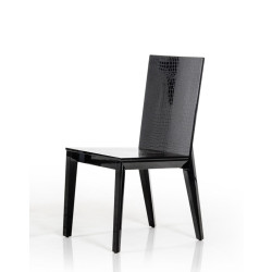 Beatrix - Black Crocodile Dining Chair (Set of 2)