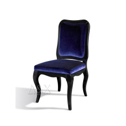 A&X Margaret Purple Velvet Side Chair