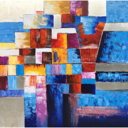 Modrest 39" x 39" Abstract Oil Painting