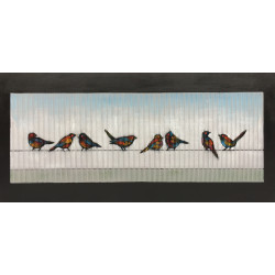 Modrest 55" x 28" Birds Oil Painting