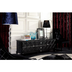 A&X Monte Cristo - Black Crocodile Lacquer Entertainment Center