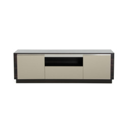 A&X Caligari Modern Oak & Grey Gloss TV Stand