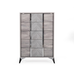 Nova Domus Alexa Italian Modern Grey Chest