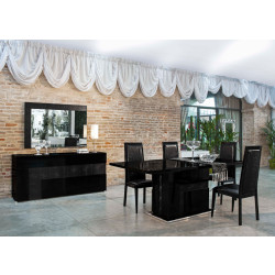 Modrest Ancona Modern Black Dining Set