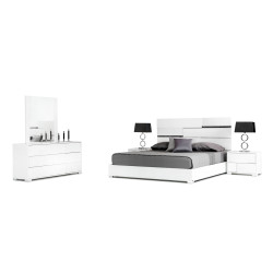 Modrest Ancona Italian Modern White Bedroom Set