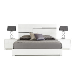 Modrest Ancona Italian Modern White Bed