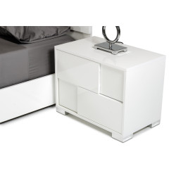 Modrest Monza Italian Modern White Nightstand