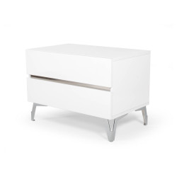Nova Domus Angela - Italian Modern White Nightstand