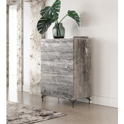 Nova Domus Aria - Italian Modern Multi Grey with texture Chest